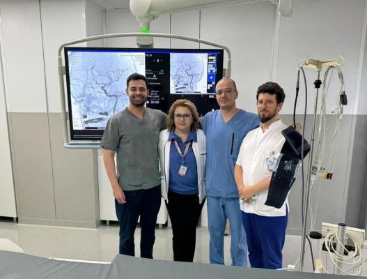 A fost realizată prima trombectomie cerebrală din istoria județului, la Spitalul Clinic Județean de Urgență Constanța!