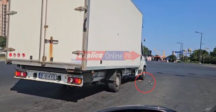 Un ghiolban și-a aruncat resturile de mâncare, din mașină, pe jos, în timp ce aștepta la semafor. Video