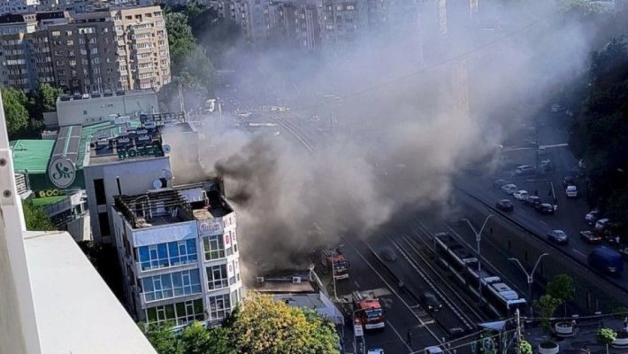  Incendiu la un magazin de lângă Pasajul Lujerului, în Capitală 