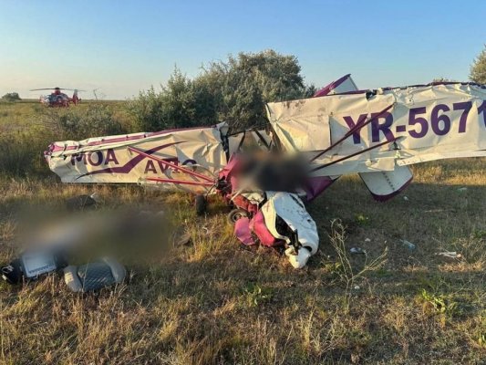 Tragedie aviatică la Gura Portiței, în Tulcea: două persoane au murit după prăbușirea unui avion