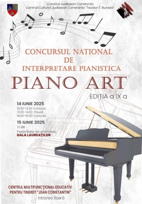 Concert extraordinar al elevilor de la Colegiul Național de Arte „Regina Maria” în cadrul Concursului Național „Piano Art”, organizat de Centrul Theodor Burada