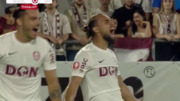 Rapid - CFR Cluj 1-1, fiecare echipă a controlat câte o repriză