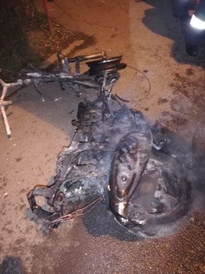 Un scuter electric a ars ca o torță, în Cernavodă!