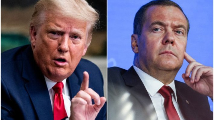 Donald Trump îl amenință pe Dmitri Medvedev: „Să-și măsoare cuvintele, intră pe un teritoriu periculos”