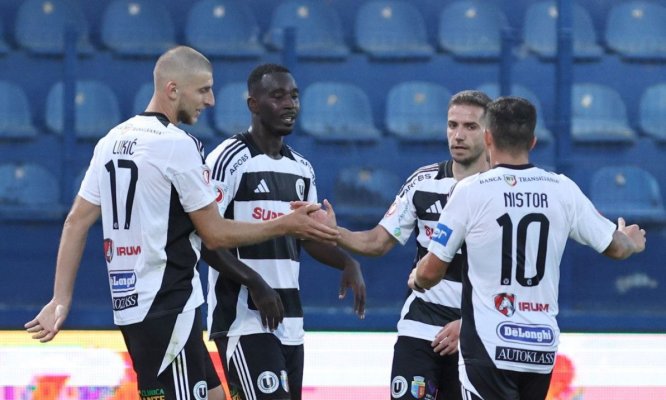 Superliga: Universitatea Cluj a învins Metaloglobus, scor 3-1