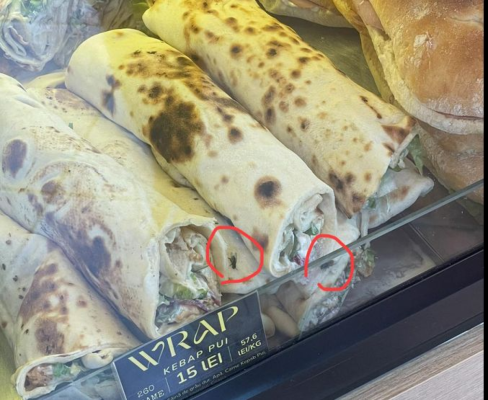 La brutăria Kosovari din Eforie Sud găsești kebab la ofertă, asezonat cu muștele... de sezon!