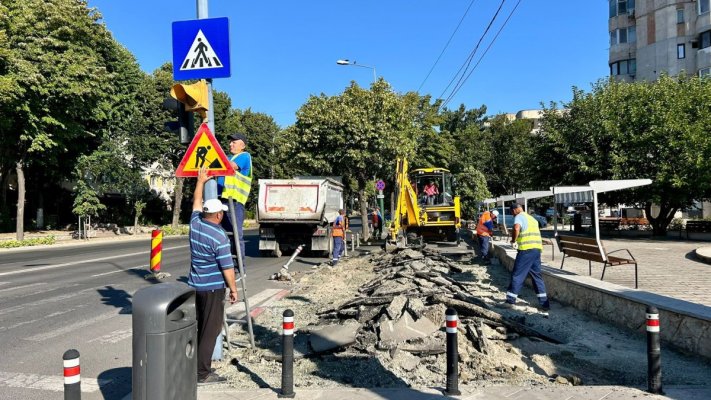 Atenție, șoferi! Lucrări de modernizare a bdului.Tomis, tronsonul cuprins între bdul. Alexandru Lăpușneanu și str. Soveja 