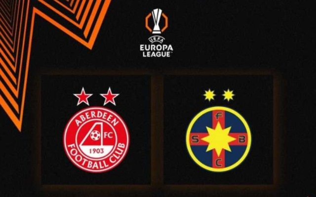 Fotbal: FCSB - Aberdeeen, în play-off-ul Europa League