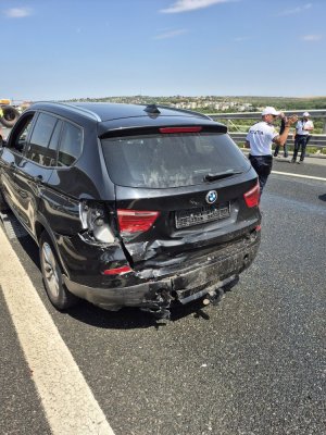 Carambol pe A2 cu mai multe mașini implicate. Traficul este îngreunat!