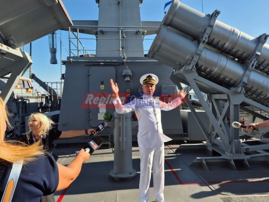 Vizită la bordul fregatei și corvetei venite din Turcia, în portul Constanța, pentru Ziua Marinei. Video