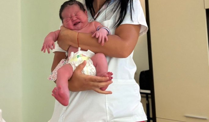 Naștere cu greutate în Constanța! S-a născut un bebeluș de peste 5 kg