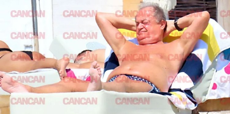 Fost boss al PNL, cu slipii minusculi, pe șezlong, în Mamaia