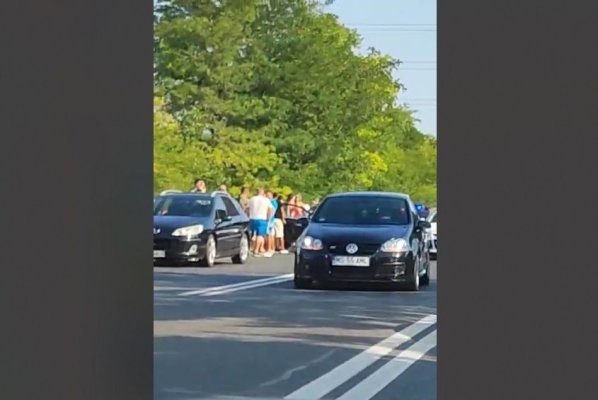 Carambol la Eforie Nord – trafic îngreunat pe o bandă