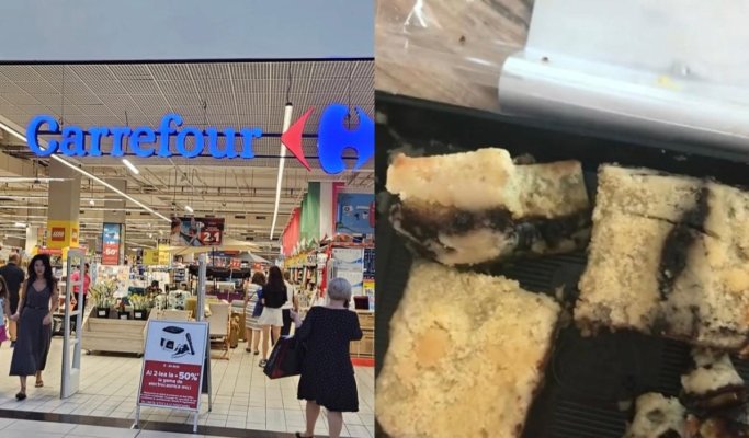 Cine mai dorește, cine mai poftește? În Carrefour din City Mall se vând prăjituri cu aromă de mucegai! Video