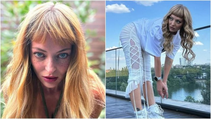 Delia, ipostaze incendiare, într-un costum de baie minuscul