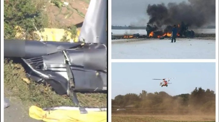 Un elicopter s-a prăbuşit pe Insula Wight, trei persoane au murit la impactul cu solul