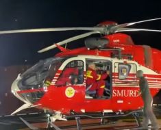 Polițist de frontieră, rănit grav într-un accident rutier. A fost preluat de un elicopter SMURD
