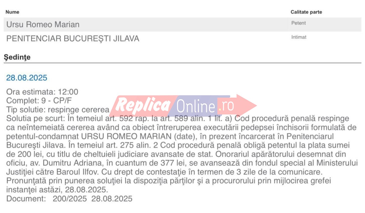 Interlopul fugar Genica Boenica vrea in libertate! Ce a decis instanta Interlopul fugar Genica Boenica vrea in libertate! Ce a decis instanta