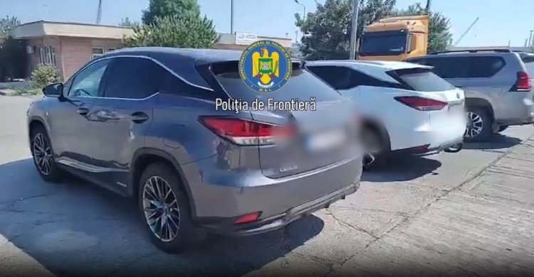 Trei mașini, 2 Lexus  și o Toyota cu o valoare de 165.000 de euro, căutate de autorități europene, descoperite în Portul Constanța