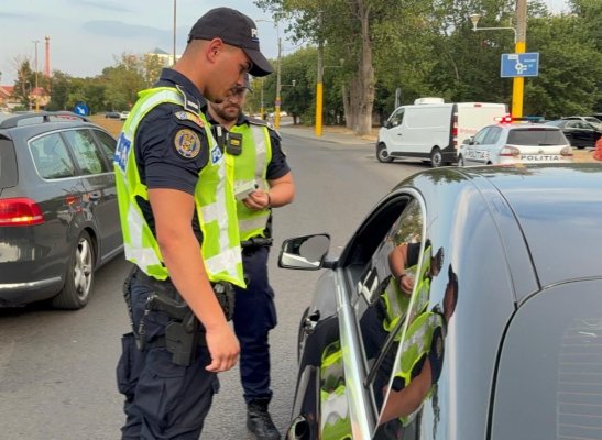 Acțiuni ale polițiștilor constănțeni pentru creșterea gradului de siguranță rutieră