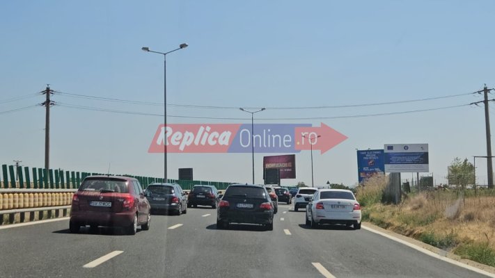Autostrada Soarelui este blocată, cozi kilometrice la stația de taxare Fetești. Video
