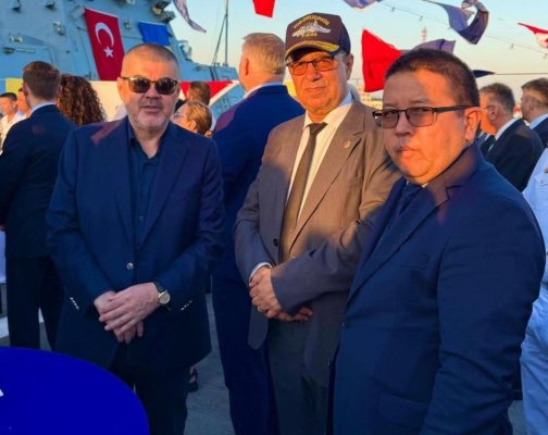 Vizita conducerii UDTTMR la bordul navelor din Turcia venite pentru Ziua Marinei