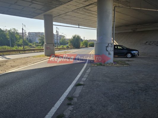 Accident rutier sub podul Doraly. Un bărbat a ajuns la spital. Video