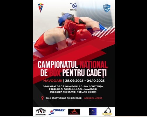Primăria Năvodari susține Campionatul Național de Box pentru Cadeți 2025