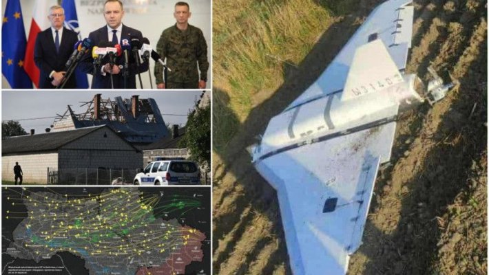 Polonia a doborât drone rusești intrate pe teritoriul său: Varșovia a invocat Articolul 4 din Tratatul NATO