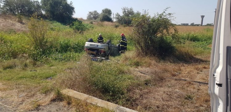 Accident rutier la ieșirea din localitatea Culmea! Două persoane au ajuns în stare gravă la spital