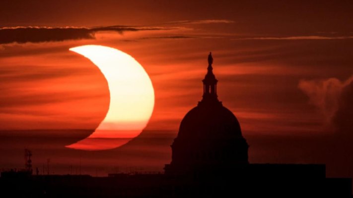 Fenomen ciudat pe cer, numit și „eclipsa echinocțiului”