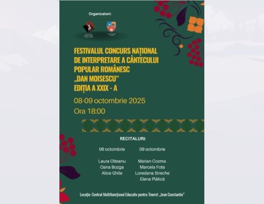 Constanța găzduiește Festivalul „Dan Moisescu” – punte între generații și tradiții muzicale
