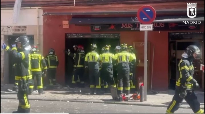 Explozie într-o cafenea din Madrid: Sunt zeci de victime. Video
