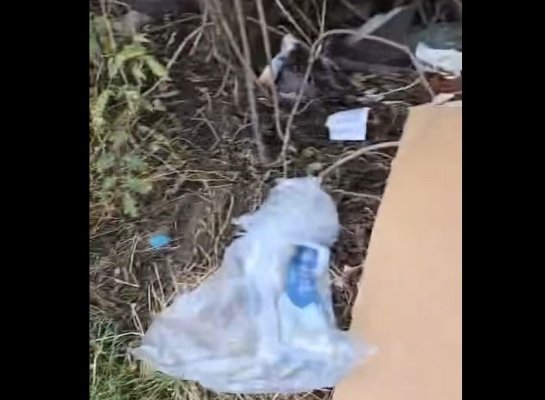 Scandal în Tuzla, după ce un localnic și-a „depozitat“ gunoiul în curtea vecinului! Video