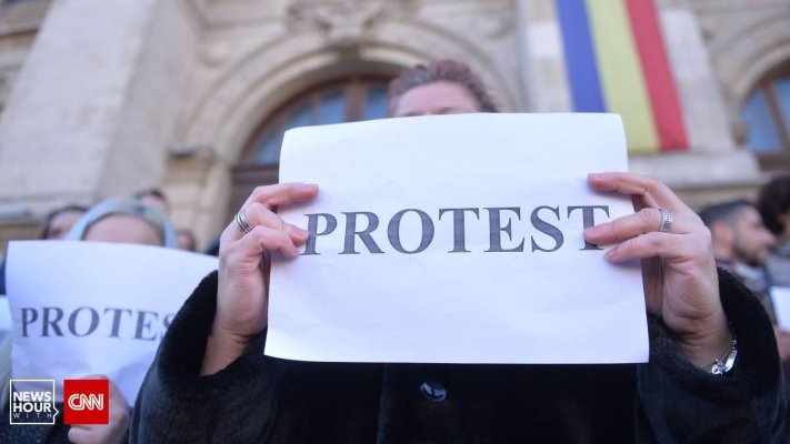 Protest al sindicaliştilor din administraţia publică, luni, în Capitală
