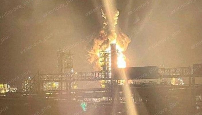 Atac cu drone ucrainene asupra rafinăriei de petrol Kirişi din regiunea Leningrad