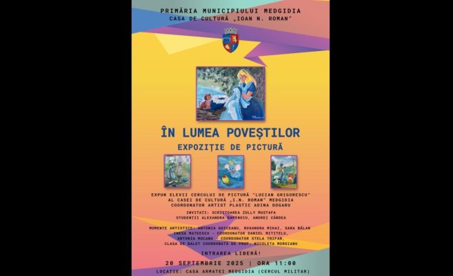 Primăria Medgidia invită: Haideți în lumea poveștilor cu micii artiști ai orașului