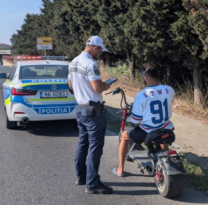 Acțiune a polițiștilor pentru siguranța pietonilor și a bicicliștilor