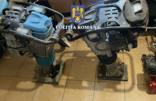 Utilaje de construcții furate, găsite la domiciliul unui bărbat din comuna Ciobanu