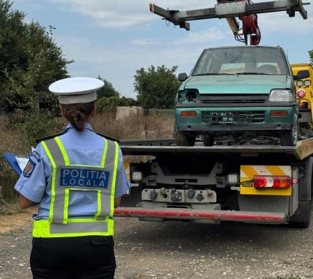 Domeniul public al municipiului Constanța a fost eliberat de 31 vehicule abandonate sau fără stăpân