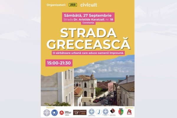 Constanța celebrează spiritul elen la „Strada Grecească – Sărbătoare urbană” 