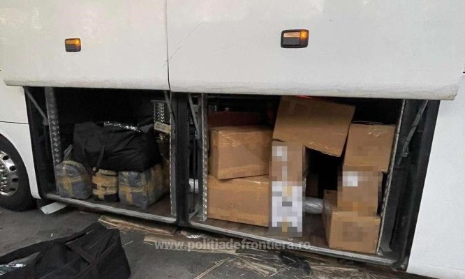 Produse contrafăcute de peste un milion de lei, descoperite în autocare pe ruta Turcia–România