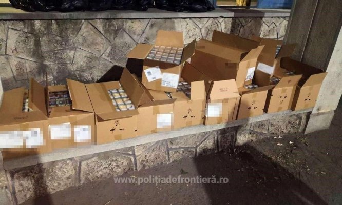 Polițiștii de frontieră constănțeni au confiscat 60.000 de țigarete ascunse într-un camion