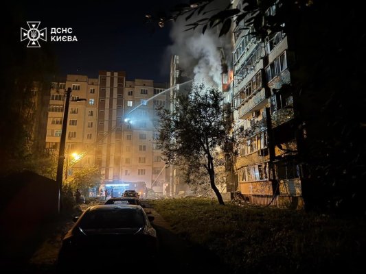 O nouă noapte de foc în Ucraina. Marile orașe și Kievul au fost atacate cu sute de drone și rachete