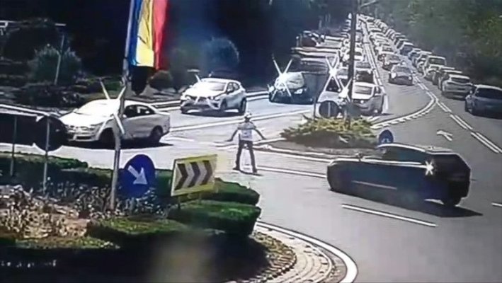 Un polițist a fost lovit de o mașină la Eforie! Șoferul, un afacerist din Arad, nu a oprit la semnalele acestuia. Video