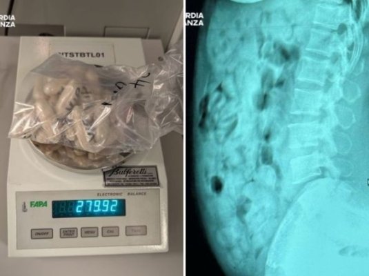 O româncă a fost prinsă cu 1,4 kg de droguri în stomac, pe un aeroport din Italia