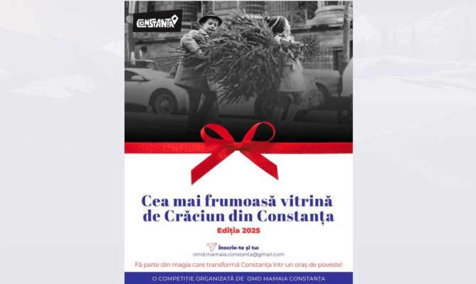 OMD Mamaia-Constanța dă startul ediției 2025 a concursului „Cea mai frumoasă vitrină de Crăciun din Constanța”