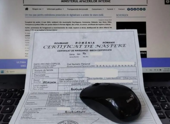 MAI spune că plastifierea certificatelor de naștere sau de căsătorie nu este legală