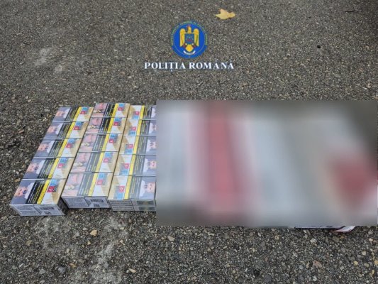 Țigări de contrabandă confiscate de polițiștii tulceni