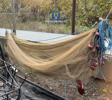 Percheziții la Hârșova într-un dosar privind infracțiuni la legea pescuitului. Video